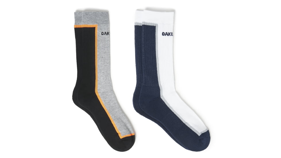 Oakley SI Half Color Socks - Mens, White, Medium, 93276-100-M