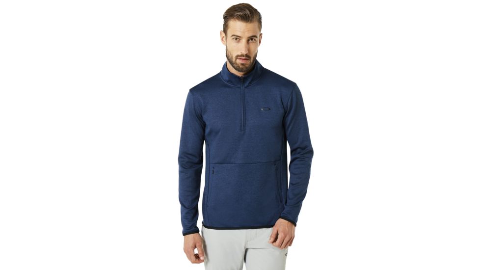 Oakley SI Half Zip Golf Fleece - Mens, Dark Blue Med Htr, 2XL, 461662-6E2-XXL