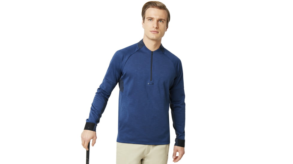 Oakley SI Knockdown Mixed Fleece 1/4 Zip - Mens, Dark Blue, 2XL, 461724-609-XXL