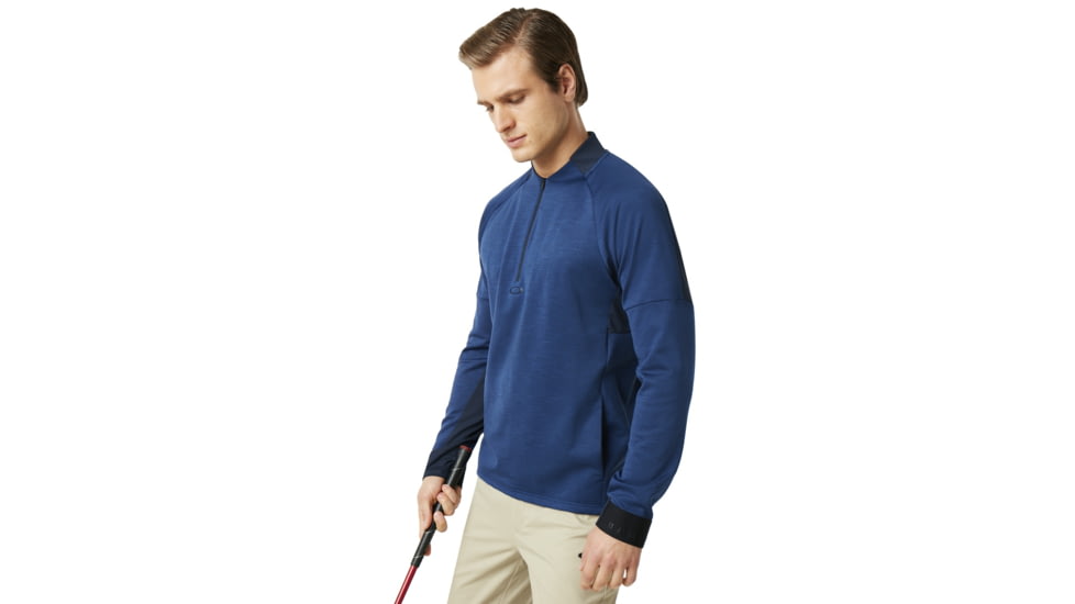 Oakley SI Knockdown Mixed Fleece 1/4 Zip - Mens, Dark Blue, 2XL, 461724-609-XXL