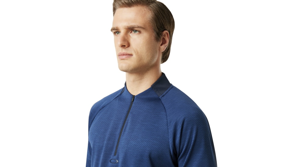 Oakley SI Knockdown Mixed Fleece 1/4 Zip - Mens, Dark Blue, 2XL, 461724-609-XXL