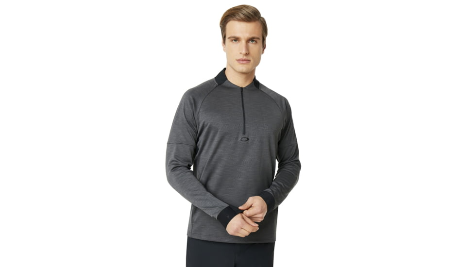 Oakley SI Knockdown Mixed Fleece 1/4 Zip - Mens, Forged Iron, Large, 461724-24J-L