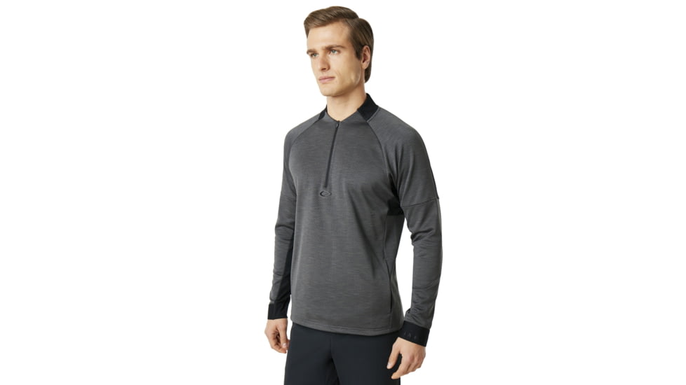 Oakley SI Knockdown Mixed Fleece 1/4 Zip - Mens, Forged Iron, Large, 461724-24J-L