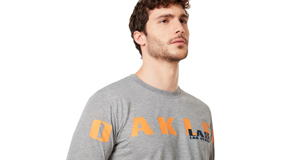 Oakley Las Vegas Oakley Short Sleeve Tee - Mens, Gray Melange, Small, 457779-2GM-S