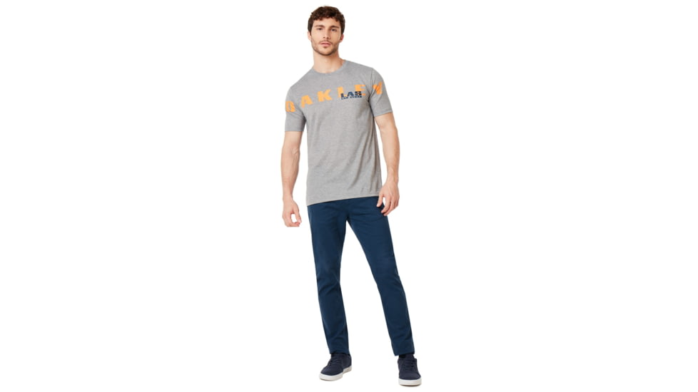 Oakley Las Vegas Oakley Short Sleeve Tee - Mens, Gray Melange, Small, 457779-2GM-S