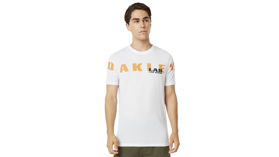 Oakley Las Vegas Oakley Short Sleeve Tee - Mens, White, Small, 457779-100-S