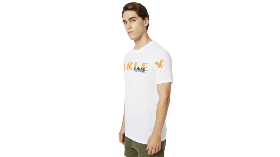 Oakley Las Vegas Oakley Short Sleeve Tee - Mens, White, Small, 457779-100-S