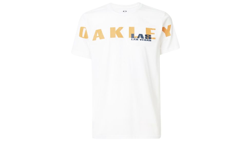 Oakley Las Vegas Oakley Short Sleeve Tee - Mens, White, Small, 457779-100-S