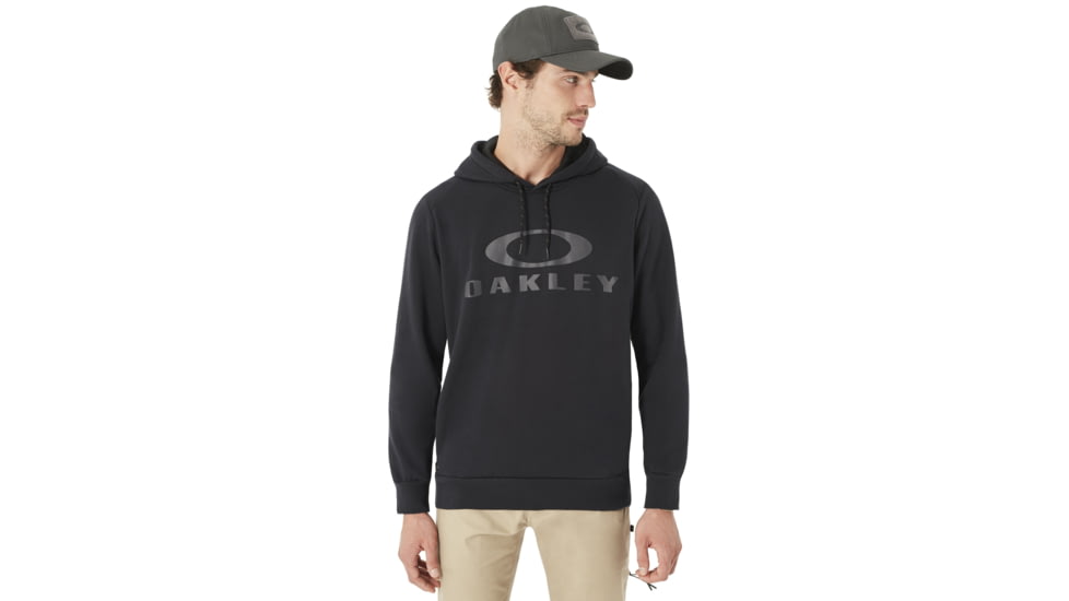 Oakley Lockup Pullover Hoodie - Mens, Blackout, Large, 472375OCA-02E-L