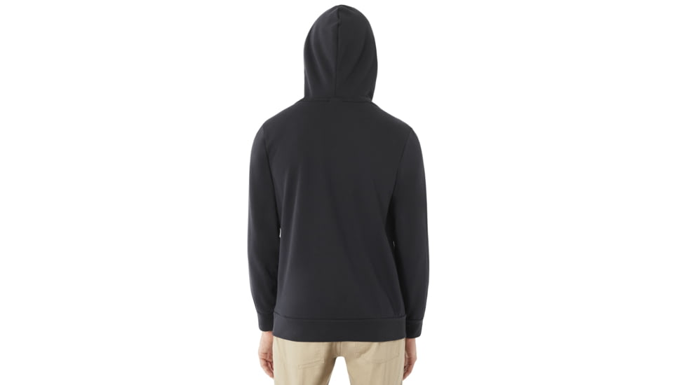 Oakley Lockup Pullover Hoodie - Mens, Blackout, Large, 472375OCA-02E-L