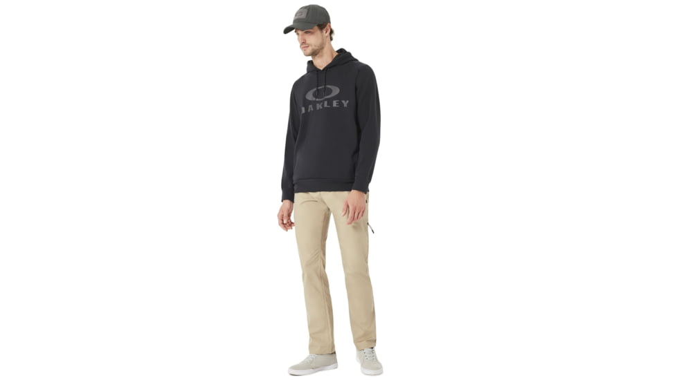 Oakley Lockup Pullover Hoodie - Mens, Blackout, Large, 472375OCA-02E-L