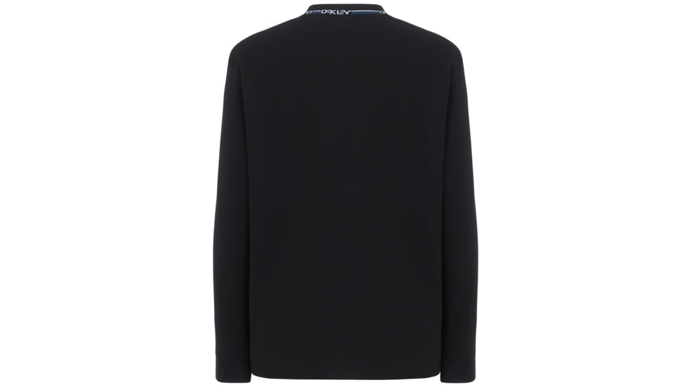 Oakley SI Logo Neck Long Sleeve Tee - Mens, Blackout, L, 457430-02E-L