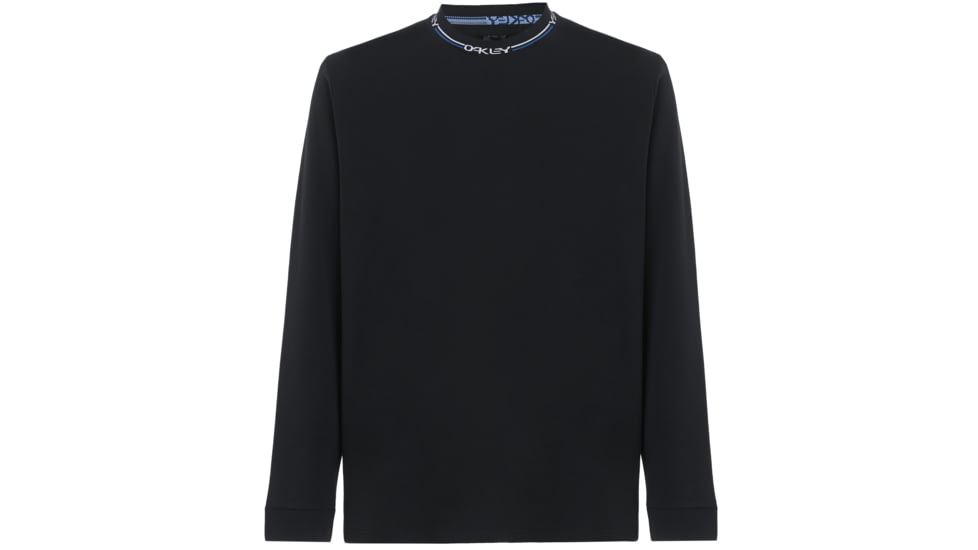 Oakley SI Logo Neck Long Sleeve Tee - Mens, Blackout, L, 457430-02E-L