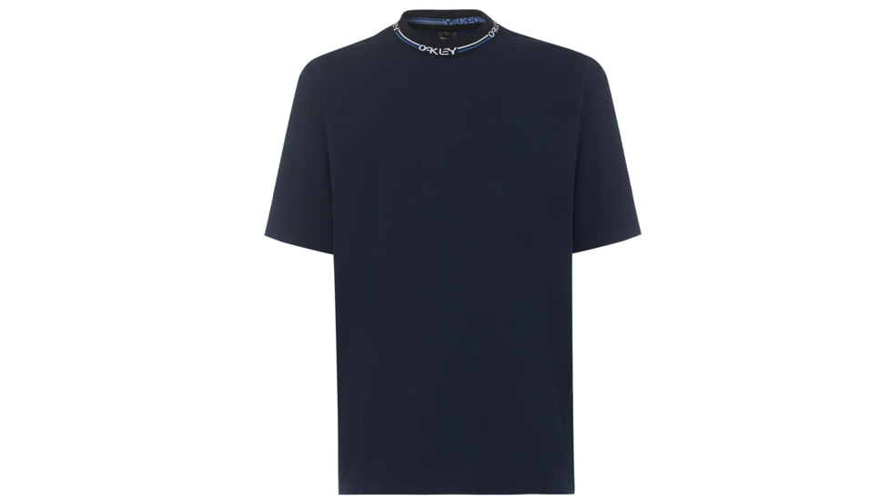 Oakley Logo Neck Short Sleeve Tee - Men's, Fathom, Medium, 457431-6AC-M