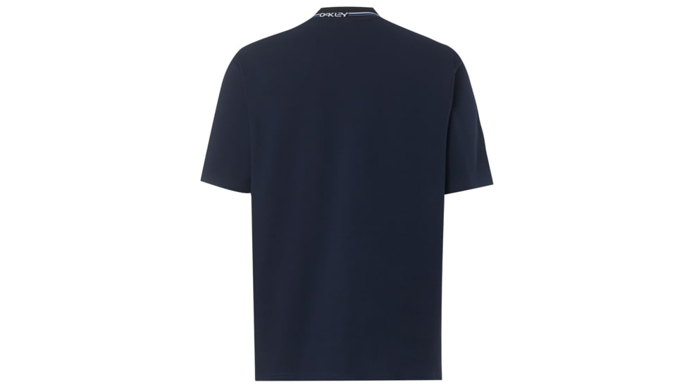 Oakley SI Logo Neck Short Sleeve Tee - Mens, Fathom, XL, 457431-6AC-XL