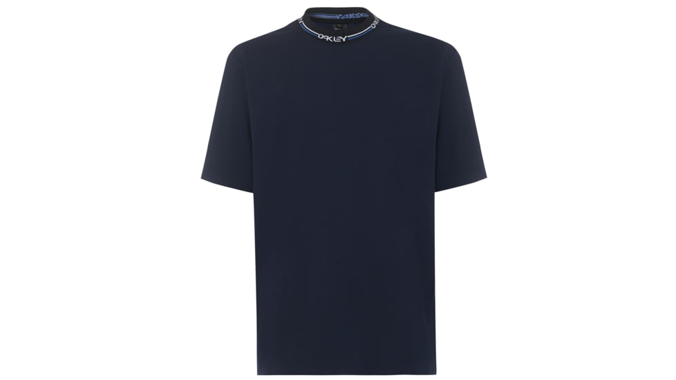 Oakley SI Logo Neck Short Sleeve Tee - Mens, Fathom, XL, 457431-6AC-XL