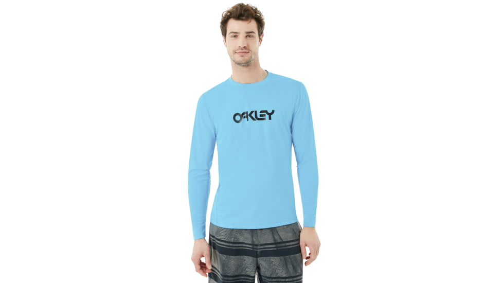 Oakley Long Sleeve Surf Tee - Mens, Atomic Blue, Extra Large, 482359-6B2-XL