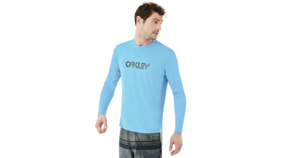Oakley Long Sleeve Surf Tee - Mens, Atomic Blue, Extra Large, 482359-6B2-XL