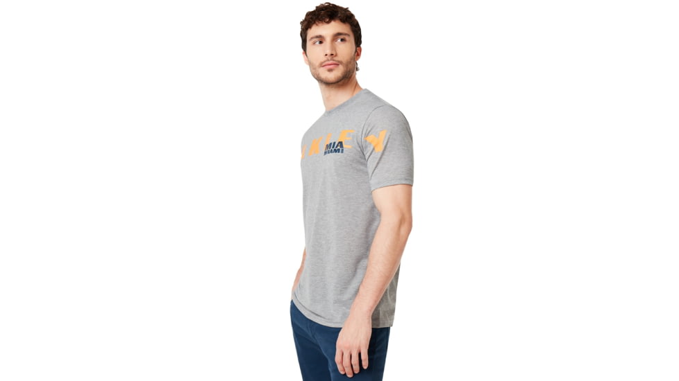 Oakley SI Miami Oakley Short Sleeve Tee - Mens, Gray Melange, Medium, 457780-2GM-M