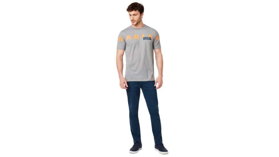 Oakley SI Miami Oakley Short Sleeve Tee - Mens, Gray Melange, Medium, 457780-2GM-M