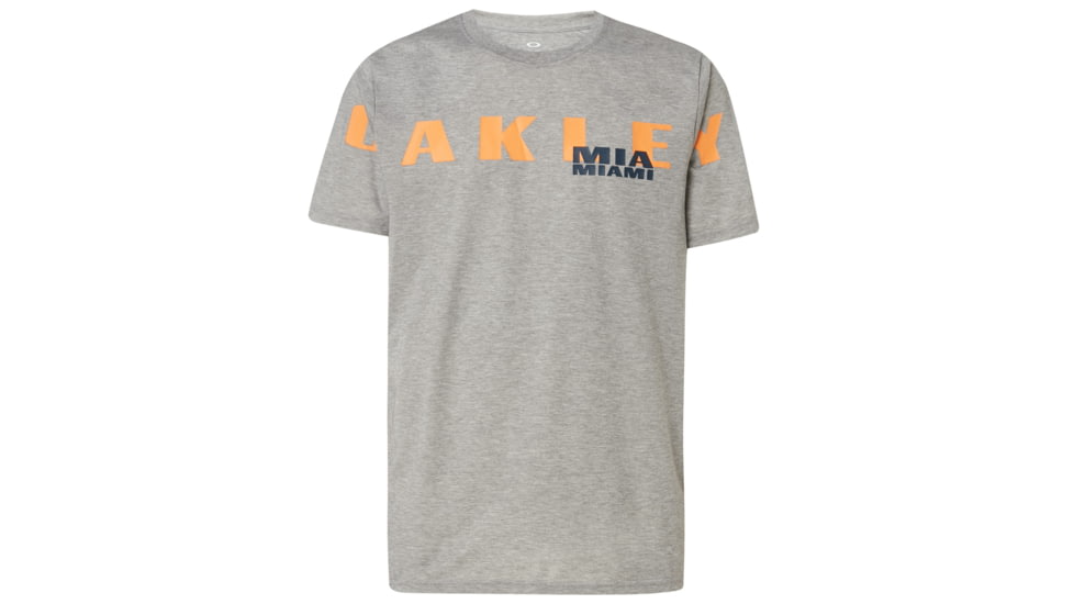 Oakley SI Miami Oakley Short Sleeve Tee - Mens, Gray Melange, Medium, 457780-2GM-M