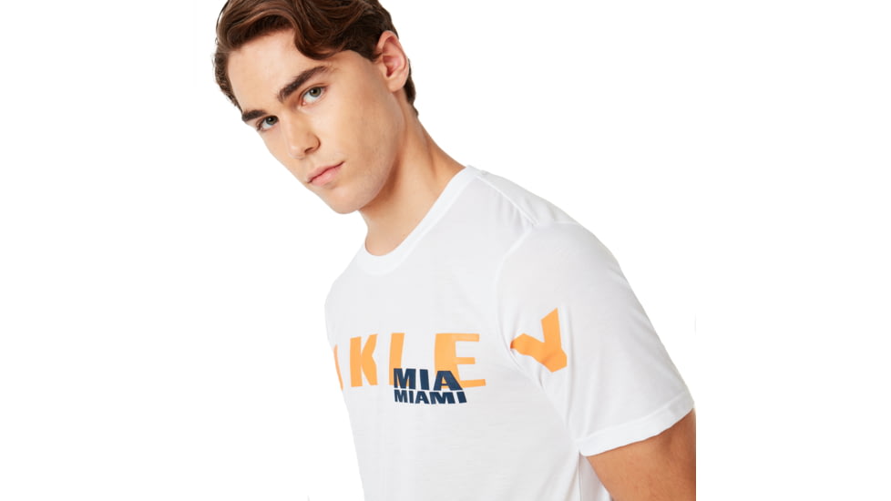 Oakley SI Miami Oakley Short Sleeve Tee - Mens, White, Large, 457780-100-L