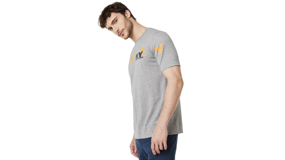 Oakley New York Oakley Short Sleeve Tee - Mens, Gray Melange, Small, 457781-2GM-S