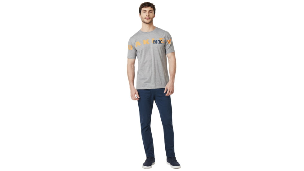 Oakley New York Oakley Short Sleeve Tee - Mens, Gray Melange, Small, 457781-2GM-S