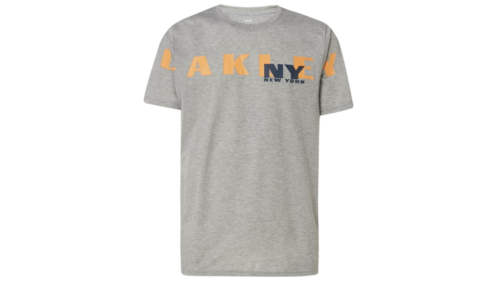 Oakley New York Oakley Short Sleeve Tee - Mens, Gray Melange, Small, 457781-2GM-S