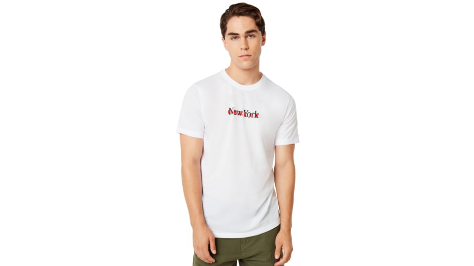 Oakley SI New York Short Sleeve Tee - Mens, White, Small, 457788-100-S