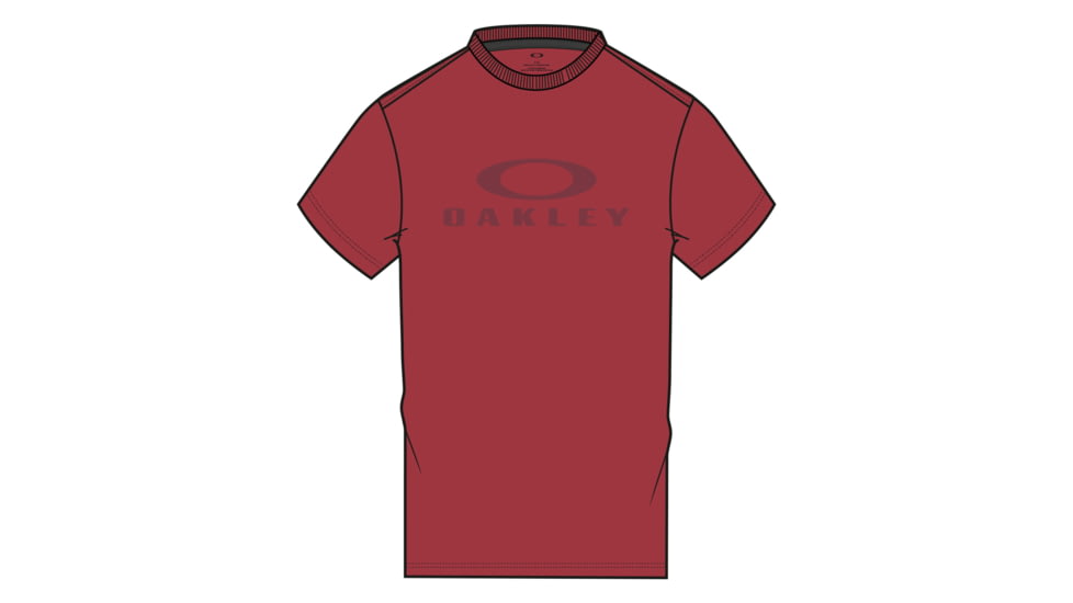 Oakley SI O Bark Short Sleeve T-Shirt - Mens, Deep Red, L, 457130-40WL-L