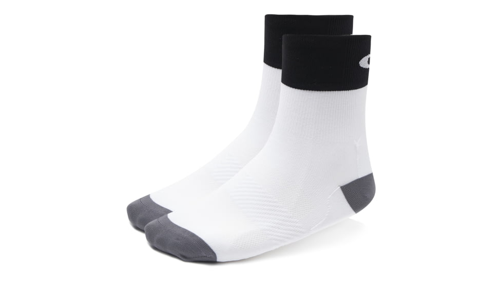 Oakley SI Oakley Cycling Regular Sock - Mens, White, Extra Large, 93268-100-100-XL