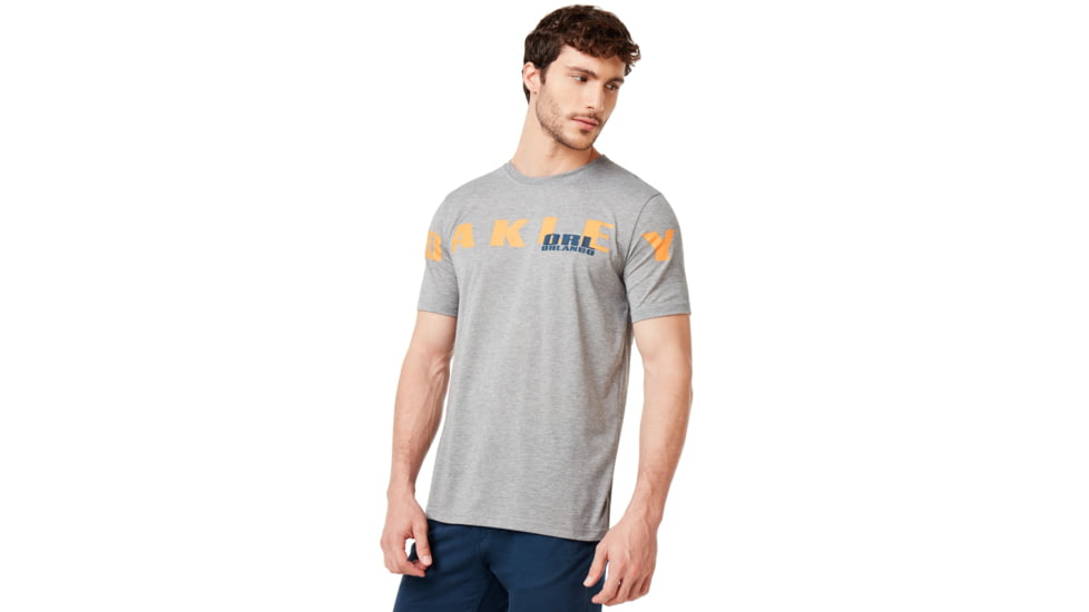 Oakley Orland Oakley Tee - Men's, Gray Melange, Medium, 457782-2GM-M