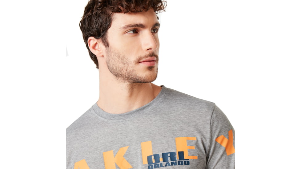 Oakley Orland Oakley Tee - Men's, Gray Melange, Medium, 457782-2GM-M