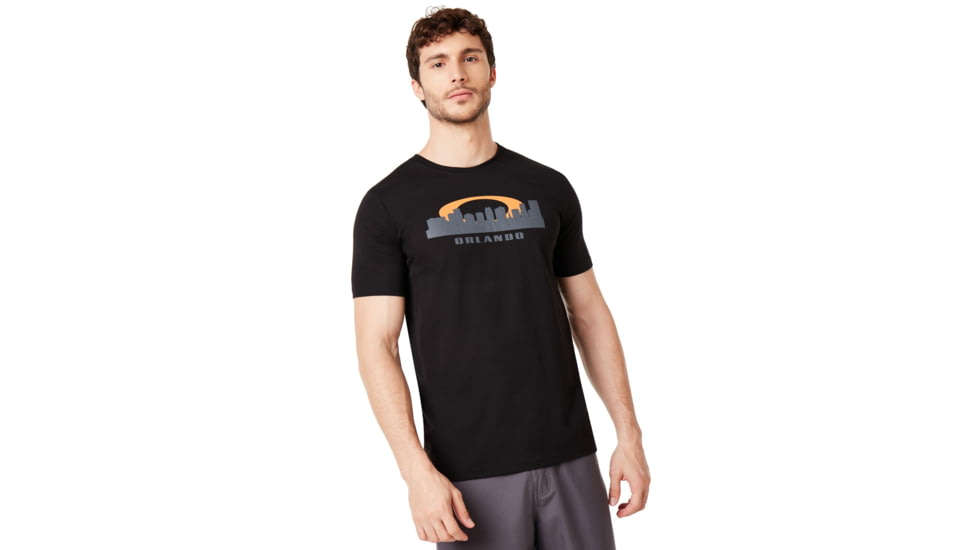 Oakley Orlando Skyline Sunset Tee - Mens, Blackout, Medium, 457793-02E-M
