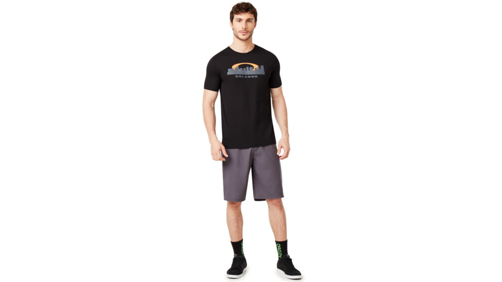 Oakley Orlando Skyline Sunset Tee - Mens, Blackout, Medium, 457793-02E-M