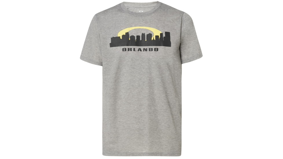 Oakley Orlando Skyline Sunset Tee - Mens, Gray Melange, Medium, 457793-2GM-M