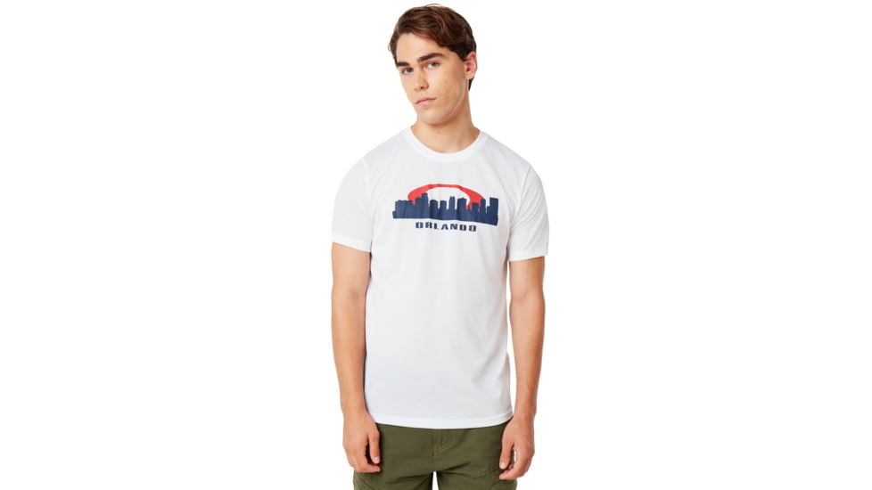 Oakley Orlando Skyline Sunset Tee - Mens, White, 2XL, 457793-100-XXL