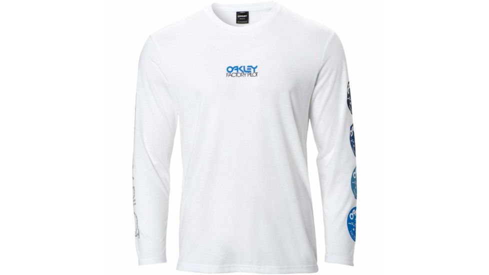 Oakley Patchsticker Long Sleeve Tee - Mens, White, Extra Large, 457740-100-XL