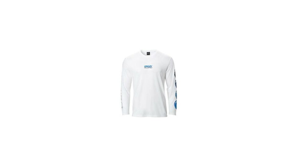 Oakley Patchsticker Ls Tee - Mens, White, 2XL, 457740-100-XXL