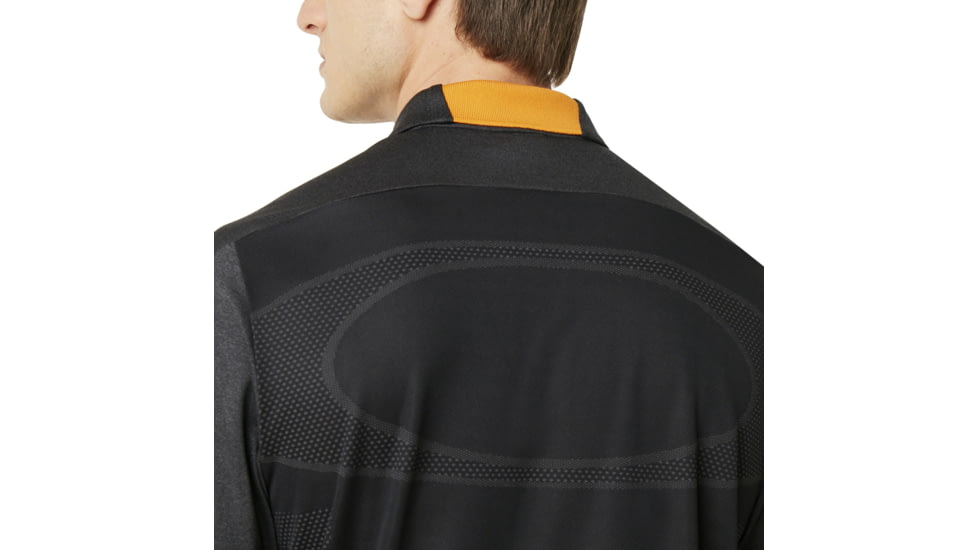 Oakley SI Perf Ellipse Golf Polo Short Sleeve - Mens, Jet Black Heather, Small, 434340-01S-S