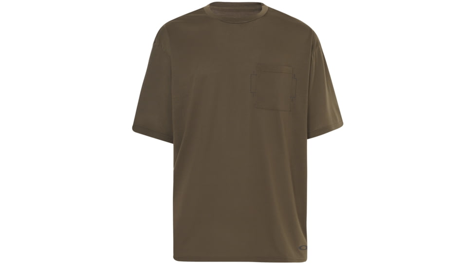 Oakley SI Qd18 Veil Ss Long Tee - Mens, Canteen, Large, 461665-87Y-L