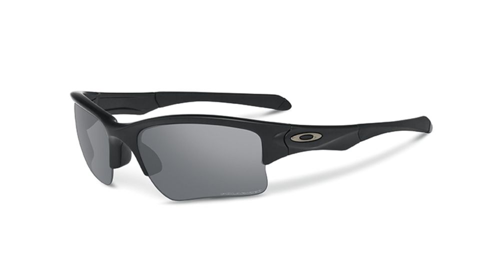 Oakley SI Quarter Jacket Sunglasses,Matte Black Frame,Rectangle Grey Polarized Lens OO9200-07