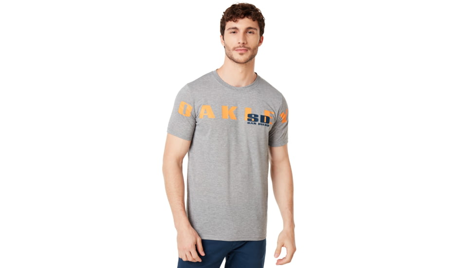 Oakley SI San Diego Oakley Tee - Mens, Gray Melange, Small, 457783-2GM-S
