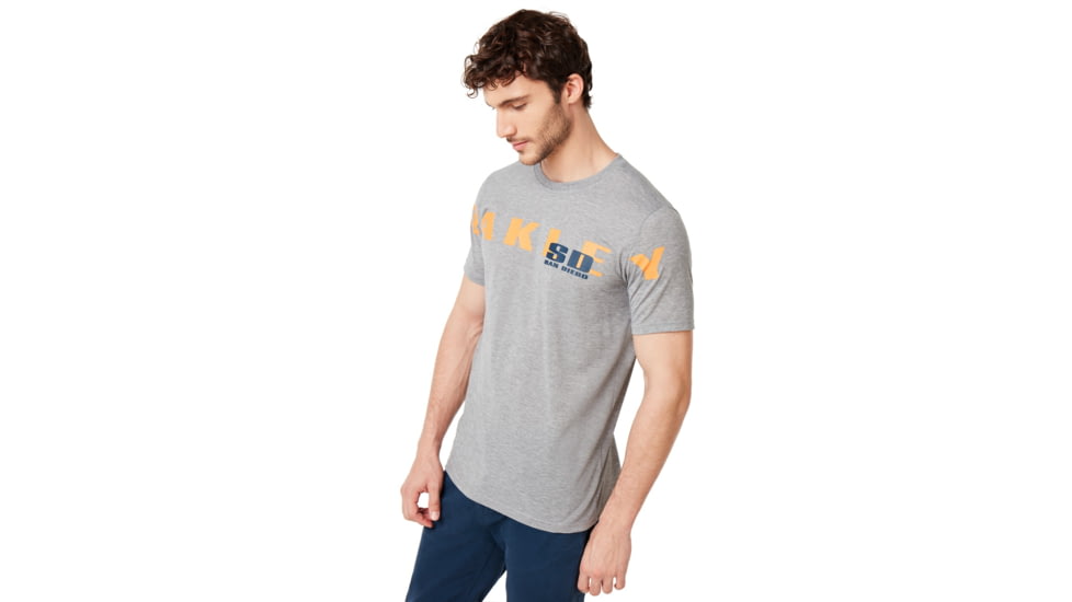 Oakley SI San Diego Oakley Tee - Mens, Gray Melange, Small, 457783-2GM-S