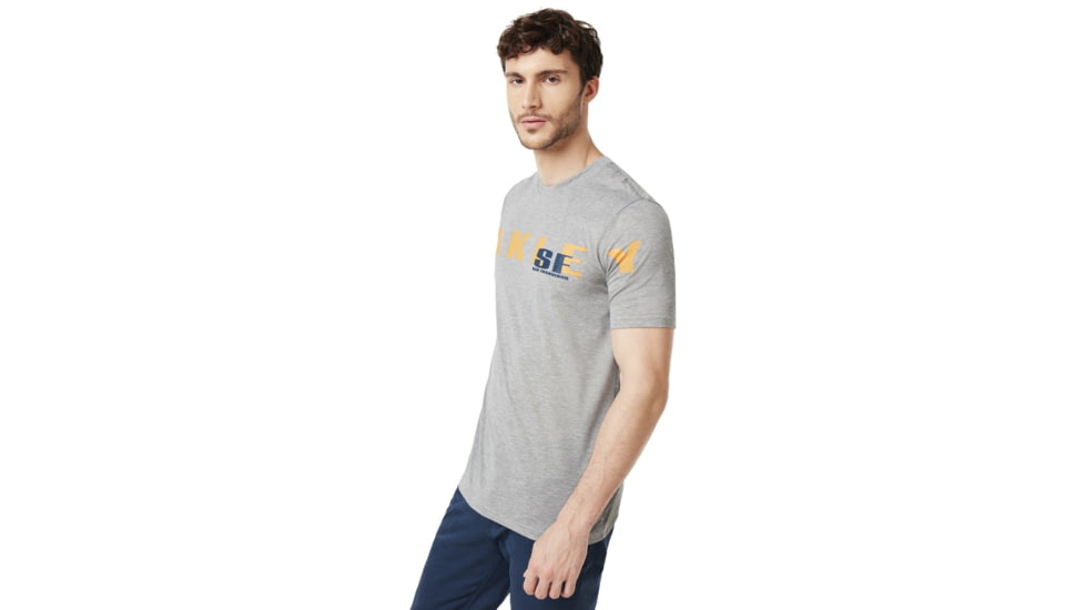 Oakley SI San Francisco Tee - Mens, Gray Melange, Small, 457784-2GM-S