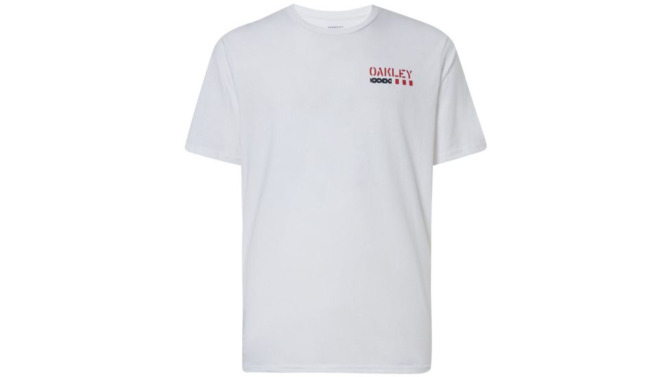 Oakley SI SI US Bar T-Shirt - Mens, White, Small, 458159-100-S