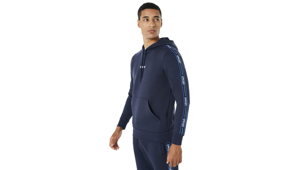 Oakley SI Street Logo Tape Hooded Fleece - Mens, Fathom, Extra Large, 472421-6AC-XL