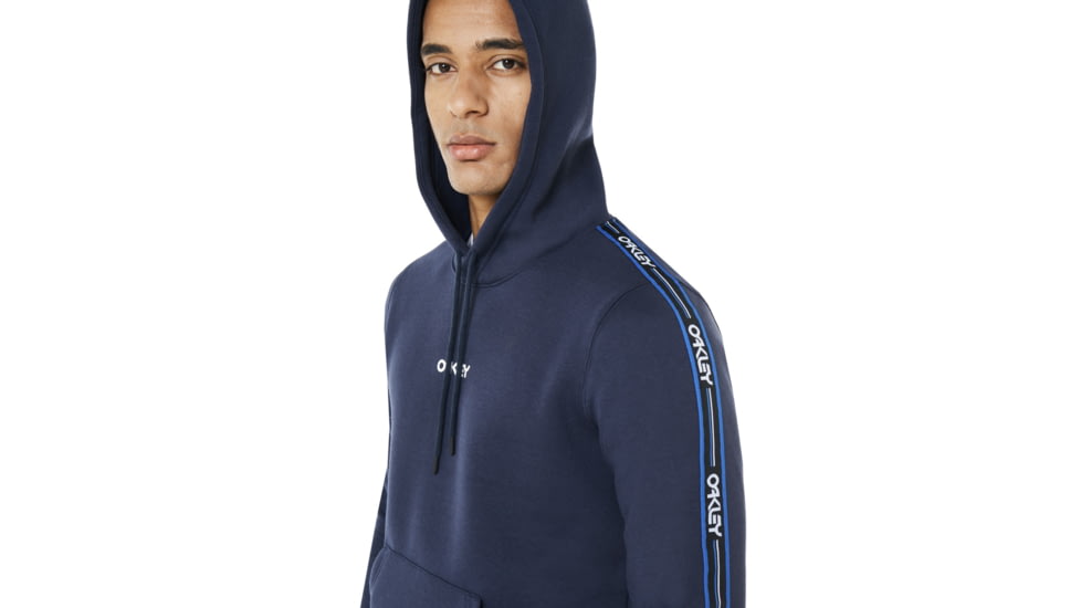 Oakley SI Street Logo Tape Hooded Fleece - Mens, Fathom, Extra Large, 472421-6AC-XL