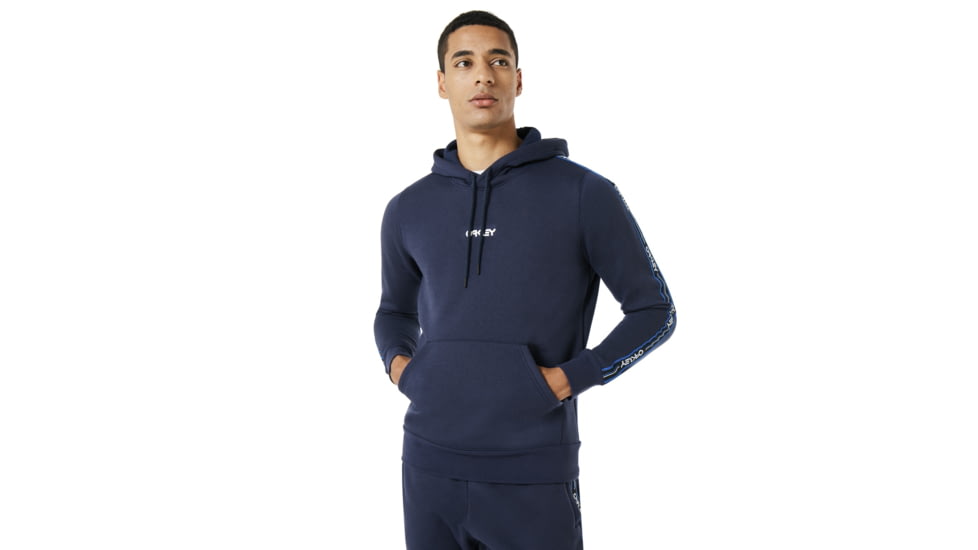 Oakley SI Street Logo Tape Hooded Fleece - Mens, Fathom, Extra Large, 472421-6AC-XL